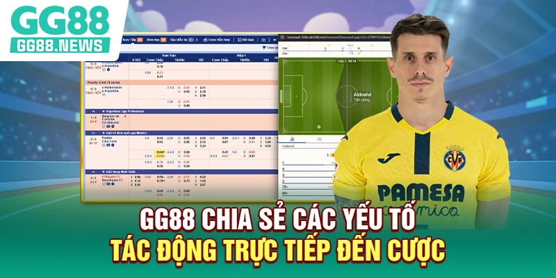 GG88 chia sẻ các yếu tố tác động trực tiếp đến cược